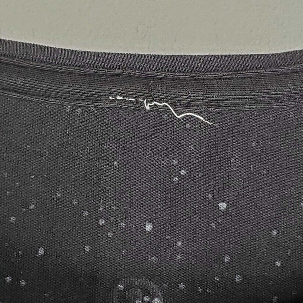 Lululemon Womens 4-6 Medium Love Crewneck Black Splatter Short Sleeve T-Shirt - Picture 7 of 8